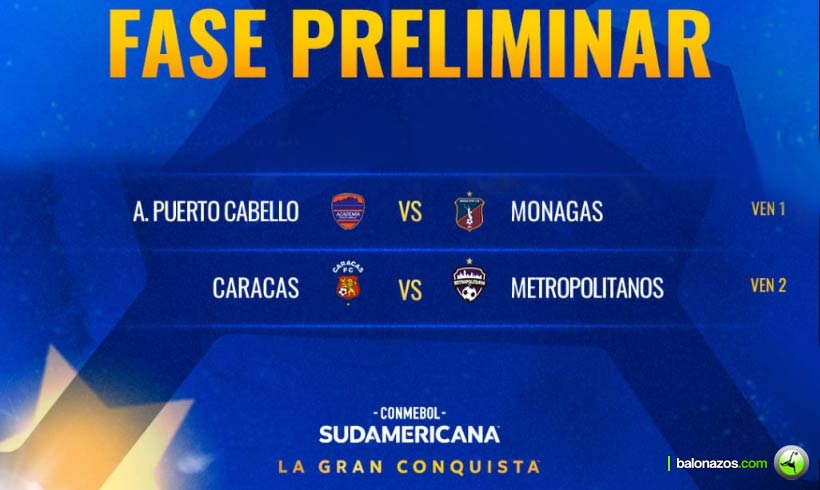 CONMEBOL definió los cruces de los equipos venezolanos para la Copa Sudamericana 2026